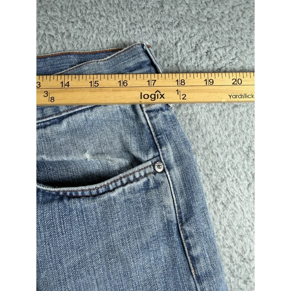 Vintage HUGO BOSS Fifties Straight Leg Denim Jeans Mens size 34x30 Button Fly